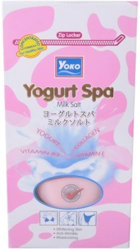 Yoko Yogurt Spa Milk Salt - Whitening Anti -Wrinkle and Moisturizing Skin Massage Bath Body 300 G. by Torasia Market