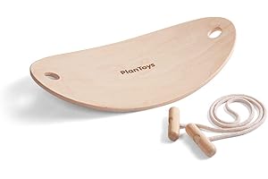 PlanToys® Balance Board Wooden Movement Toy for Kids | Montessori Gross Motor & Coordination Activity for Balance, Core Strength & Focus | Eco-Friendly Educational Tool