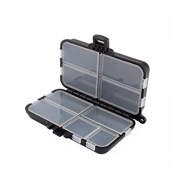 Yosoo-Strong-Plastic-Portable-Light-Weight-Fishing-Storage-Box-Fishing-Lure-Bait-Tackle-Waterproof-Storage-Box-Case-with-26-Individual-Compartments-Black