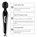 Cordless Wand Massager with 3 Powerful Speeds and 5 Vibration Modes for Shoulder Neck Back Body Massage, Personal Handheld Magic Rechargeable Massager for Muscle Aches - Sports Recovery