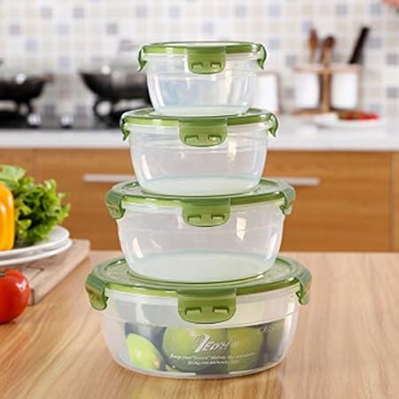 Fangfang Contenedor de Caja de Almacenamiento de plástico hogar ...