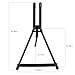 Mont Marte Signature Tabletop Easel with Wings, Holds Canvases up to 20in (50cm) in Height, Angle Adjustment, Includes Carry Bag