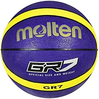Ballon De Basket Molten GR – Caoutchouc Premium, Intérieur/Extérieur, Vert/Noir, Taille 5