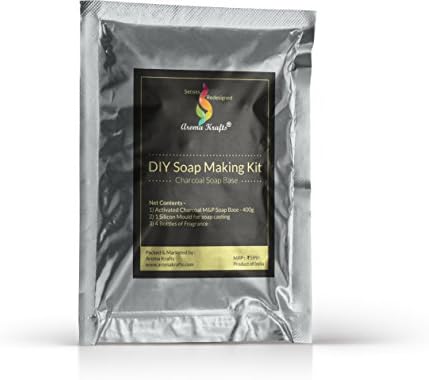 AromakraftsÂ Melt and Pour Soap Making DIY Kit (Activated Charcoal Soap Base)