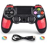 PS4 Controller DualShock 4 Wireless Controller for Playstation 4 - OUBANG PS4 Remote Control with Charging Cable,Best PS4 Game Joystick Gift for Christmas,Brithday (Ruby)