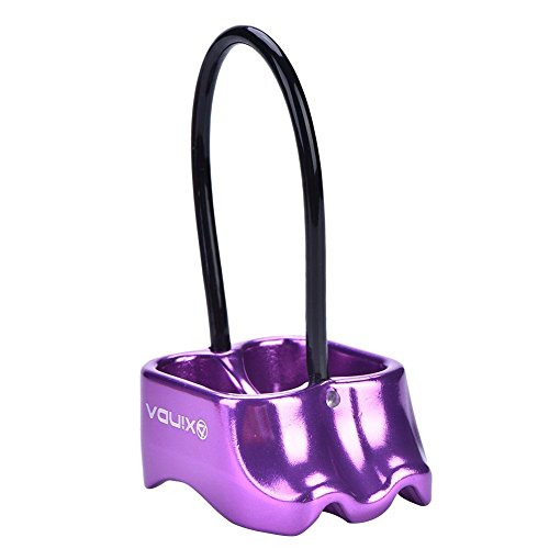 Professional Rock Climbing Rappel ATC Belay, Rappelling Protection Descender Device, Fall Arrest Protection Movable Self-locking Rope Grip for Outdoor Climbing and Rescue, Strong Safe Durable(Purple) - Thumbnail 6