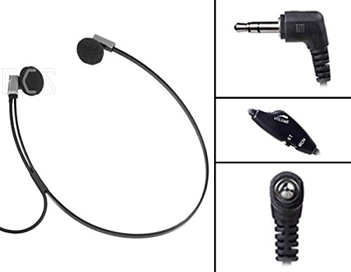 ECS Deluxe FlexFone FLX-10 3.5mm Mono/Stereo Under Chin Transcription Headset with 5 Pairs of Antimicrobial sponges