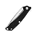 KUBEY Unisex Small Size Fast Opening Outdoor Pocket Knife with D2 Steel Blade G10 Handle Ball Bearing Flipper Tactical Everyday Carry Folding Knife with Clip, 4-1/8-Inch Blade(Black-Stone wash finish)