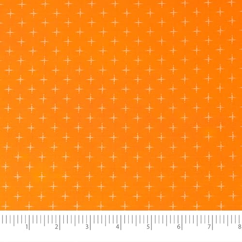 Singer Fabric, 100% Cotton, Embroidery Fabric, Cut by The Yard, Orange