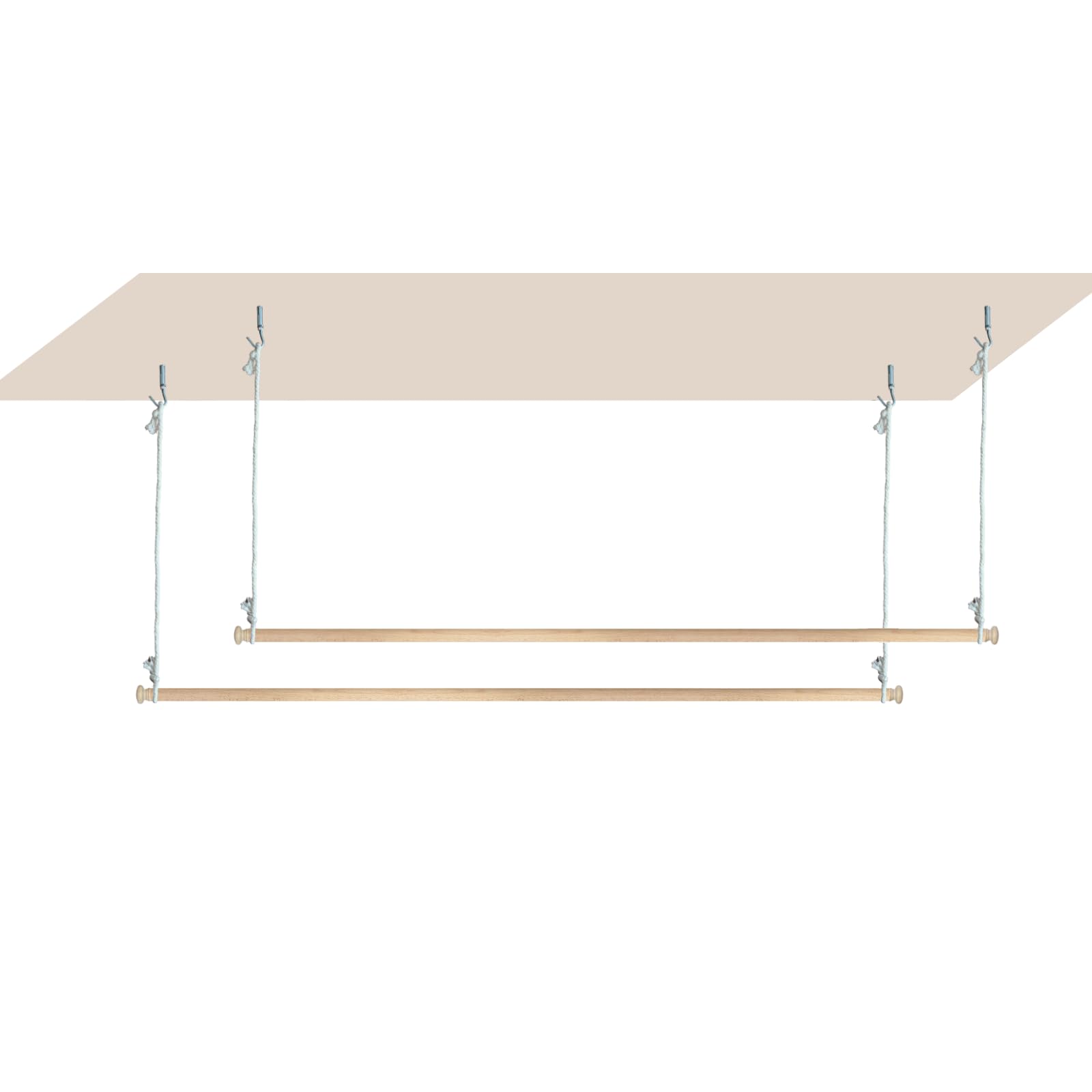 Photo 1 of Beyeutao Wooden Bed Canopy Frame Adjustable Solid Wood Poles Hanging Bed Pole Bed Poles Bed Curtains Frame Suitable for All beds 2Pcs 48 inches.