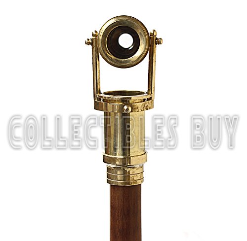 New Wooden Walking Stick With Brass Handle Telescope Vintage Collection Authentic and Perfect gift item