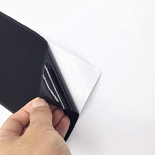 Arlent 1 metros de largo gancho y bucle autoadhesivas - Conjunto de 100 mm con pegamento espalda tejido de nailon estilo… - Imagen 4