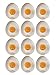 Sticky Splat Eggs - Fun Stress Reliever and Sensory Toy for All Ages - Set of 12 Egg Squishy Balls