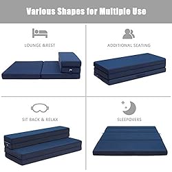 Giantex 4" Thick Folding Portable Mattress Pad Sofa