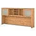 Bush Home Somerset 72W Desk Hutch in Maple Cross, Attachment with Shelves and Cabinets for Home Office