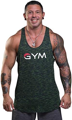 Men's Gym Stringer Tank Top Bodybuilding Athletic Workout Muscle Fitness Vest