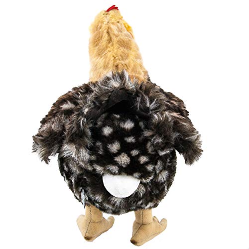 Teddys Rothenburg Kuscheltier Henne Hilde 37 cm grau/braun Huhn mit Ei Plüschhenne Plüschtier – Bild 5