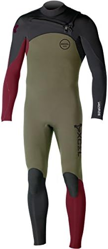 XCEL Hawaii Infiniti Comp 3/2 Chest-Zip Full Wetsuit - Men's Moss/Black/Merlot, XLS