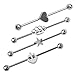 BodyJ4You 4PC Industrial Bar Earrings 14G Multicolor Steel 38mm Barbell Ear Cartilage Piercing Jewelry Set