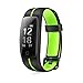MICROTELLA Smart Fitness Tracker, Activity Watch Waterproof, Smart Band with Step Counter, Calorie Counter, Fit Bit Band, Fitness Tracker with Heart Rate Monitor for Android and iOS (Green/Black)