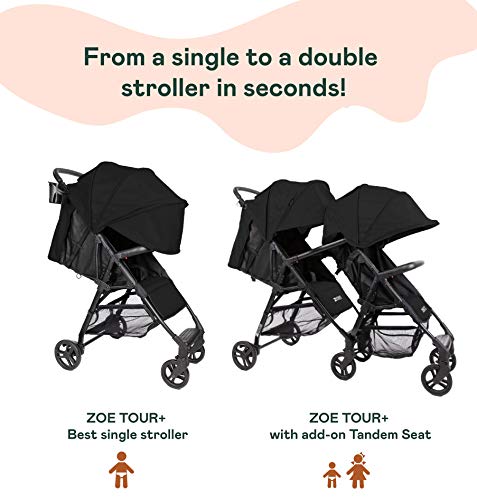 zoe tandem double stroller