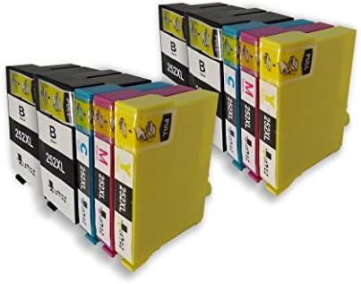Wildyez 10 Pack 252 252XL Replacement Ink Cartridges (4 Black, 2 Cyan, 2 Magenta, 2 Yellow)