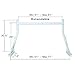 AA-Racks Model X35 Two-bar Pick-Up Truck Utility Ladder Rack, 800 lb., Matte White