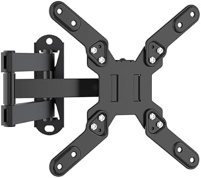Suporte de parede para TV, suporte rotativo para TV com braço articulado, extensão de inclinação e rotação para a maioria dos monitores LED, televisores LCD e plasma de 13 a 42 polegadas, até 20 polegadas