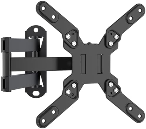 Soporte de Pared para TV, Soporte Giratorio para TV con Brazo articulado, extensión de inclinación y rotación para la mayoría de monitores LED, LCD y TVs de Plasma de 13-42 Pulgadas, hasta 20