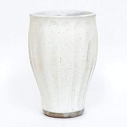 ビールカップ 粉引削ぎゴブレット 陶器 業務用 美濃焼