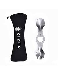 Kizer titanio Spork Ultraligero abridor de fork sp