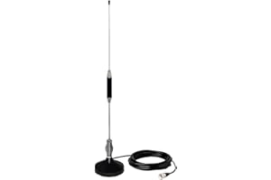 CB Antenna 28 inch for CB Radio 27 Mhz, Portable Indoor/Outdoor Antenna Full Kit with Heavy Duty Magnet Mount Mobile/Car Radi