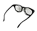TITUS G12 Retro Style Safety Glasses Soft Folding Stainless Steel Mesh OR Color Matched Side Shield (Black Frame/Clear Lens, Glasses Only)