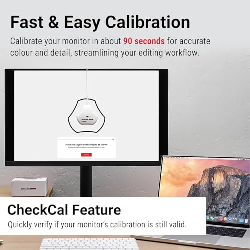 Datacolor Spyder Display Calibrator for Designers, Photographers and Content Creators, True Colors, OLED/LED Compatible, Simple Calibration Tool for Image Processing
