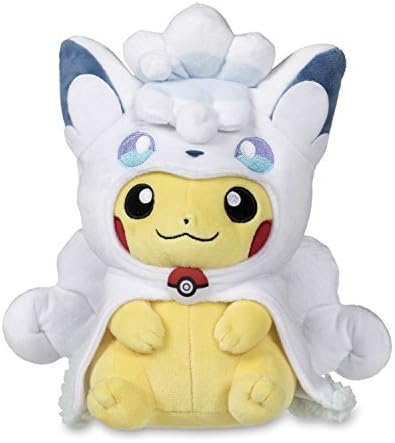 Pokemon Center Alolan Vulpix Cape Pikachu Poké Plush (Standard) - 8.5"