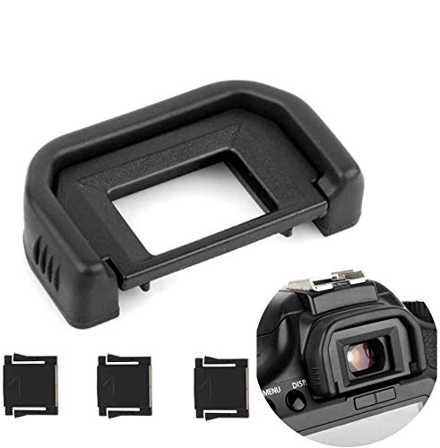Fotover Eyecup Eyepiece Viewfinder for Canon EOS 77D 800D 760D 750D 700D 650D 600D 550D 500D 450D 400D 300D 200D 100D 1100D 1200D 1300D Cameras Replaces Canon EF Eyecup with Hot Shoe Cover(3 Pcs)