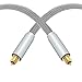 Proster Optical TOSLINK Digital Audio Cable Master Gold Fiber Optic Audio Cable Home Theater Fiber (2M OD 7.0mm)- Suitable for PS3 Sky SkyHD Plasma Blu-ray Home Cinema Systems AV Amps