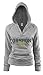 NCAA Oregon Ducks Junior Rugby Deep College Logo V-Neck Fleece Hoodie, Grey, Large