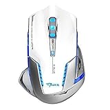 E-Blue Mazer II Professional LED Optical 2500 DPI Wireless Gaming Mouse Mice for PC, MAC (White)