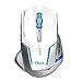 E-Blue Mazer II Professional LED Optical 2500 DPI Wireless Gaming Mouse Mice for PC, MAC (White)