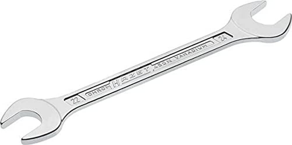 HAZET 450N-22X24 254.6 mm Hexagon Profile Double Open-End Wrench - Chrome-Plated