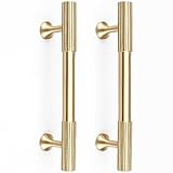 RZDEAL 2pcs Solid Brass Gold Cabinet