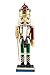 Clever Creations Red and Gold King 10 Inch Traditional Wooden Nutcracker, Festive Christmas Décor for Shelves and Tables