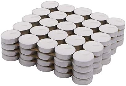 Aroma18 Smokeless Wax Tea-Light Candles (White) -Pack of 100 Pieces