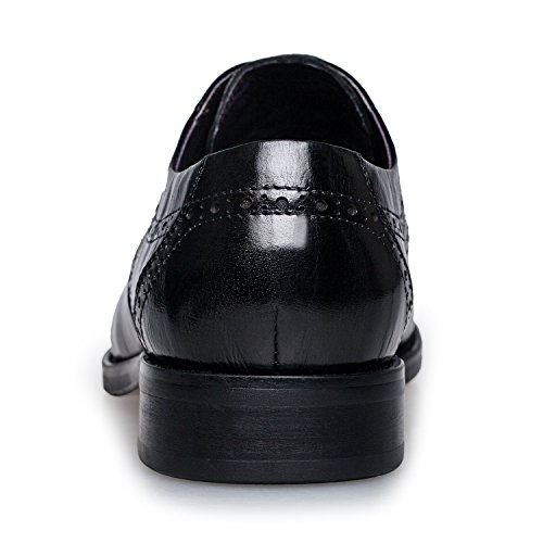 ZRO Men's Formal Modern Wing Tip Brogue Classic Lace Up Oxfords Shoes