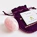 Yoni Egg of Rose Quartz, Drilled, Medium, with Certificate and Instructions, Pink Love Stone, for Women to Strengthen Pelvic Floor Muscles and Counter Stress Adult Urinary Incontinence by Polar Jade