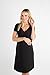 Baby Be Mine Ultra Soft Maternity/Nursing Nightgown Dress, Breastfeeding Nightwear (L 10-12, Black)