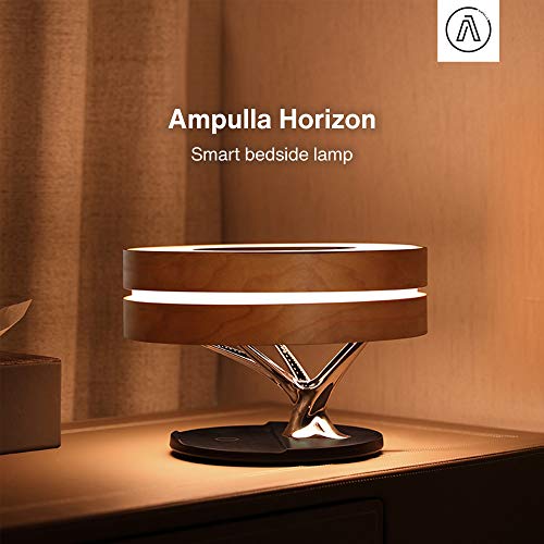 Ampulla-Horizon-Bedside-Lamp-with-TWS-Bluetooth-Speaker-and-10W-Wireless-Charger-Table-Lamp-Desk-Lamp-with-Digital-Clock-Stepless-Dimming-and-Sleep-Mode-for-Light-Sleeper