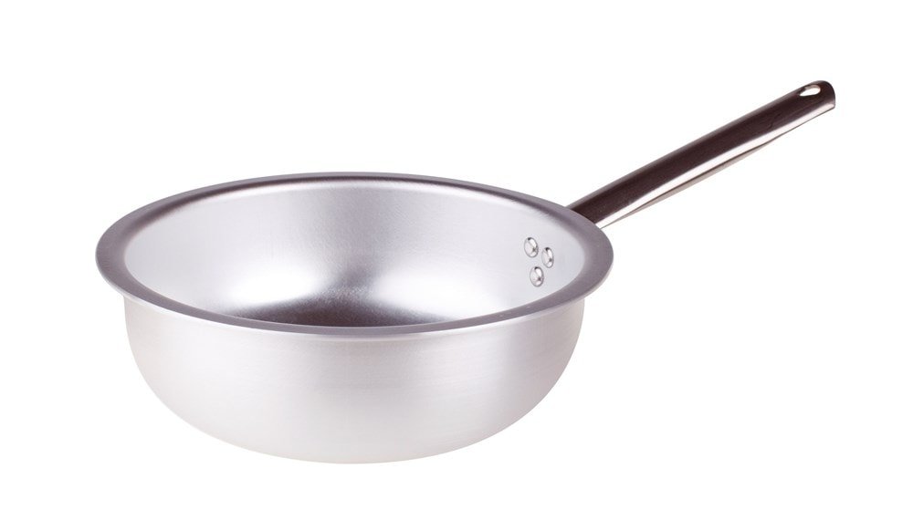 Pentole Agnelli Aluminium Professional Saute Pan 3 Mm. Thick, Diameter 36 Cm.
