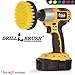 Drillbrush Bathroom Cleaner Drill Attachment – Bathtub Cleaning Supplies - Yellow Drill Brush Bathtub Scrubber - Carpet Scrubber - Bathroom Accessories - Stone Bath Mat Cleaner Spin Brush for Shower